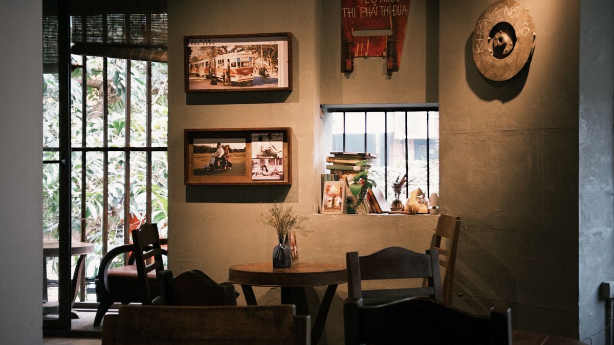 Stockfoto van een café, niet van Agora Café