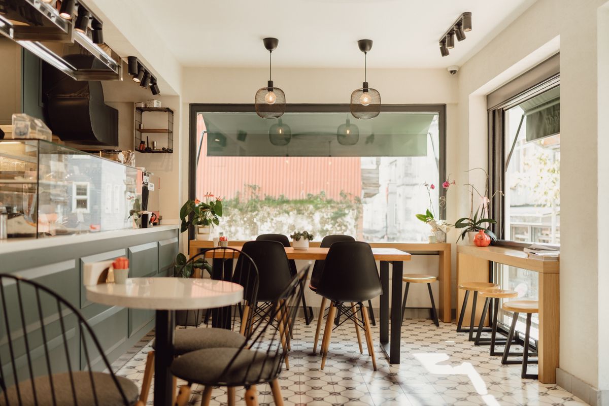 Stockfoto van een café, niet van Cotti Coffee (Zuidplein)