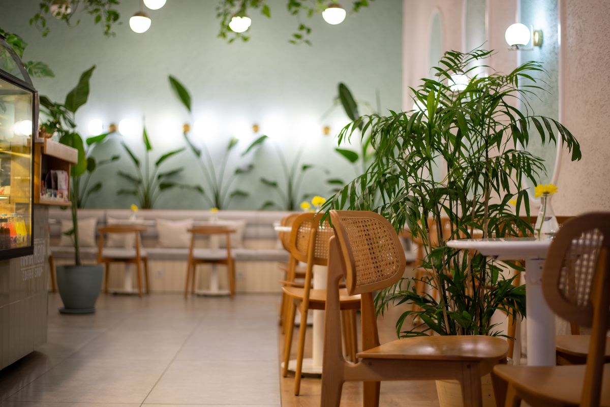 Stockfoto van een café, niet van Cotti Coffee (Vlamingstraat)