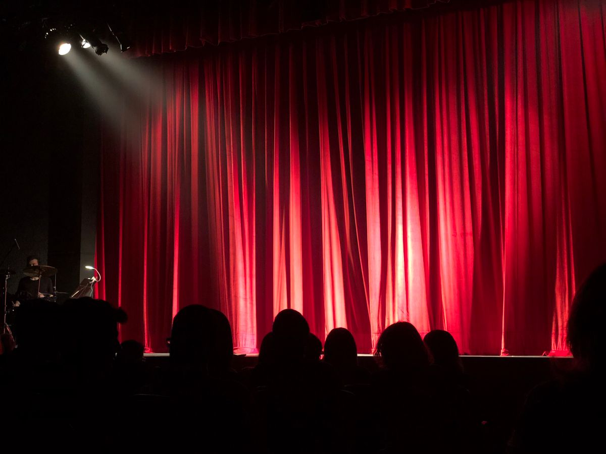 Stockfoto bij theater