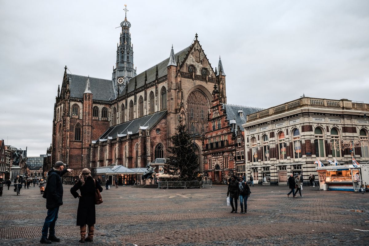De Grote Kerk aan de Grote Markt in Haarlem
